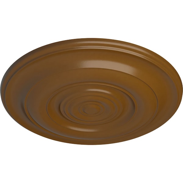 Niobe Ceiling Medallion (Fits Canopies Up To 8 5/8), Hand-Painted Smokey Topaz, 18OD X 1 1/2P